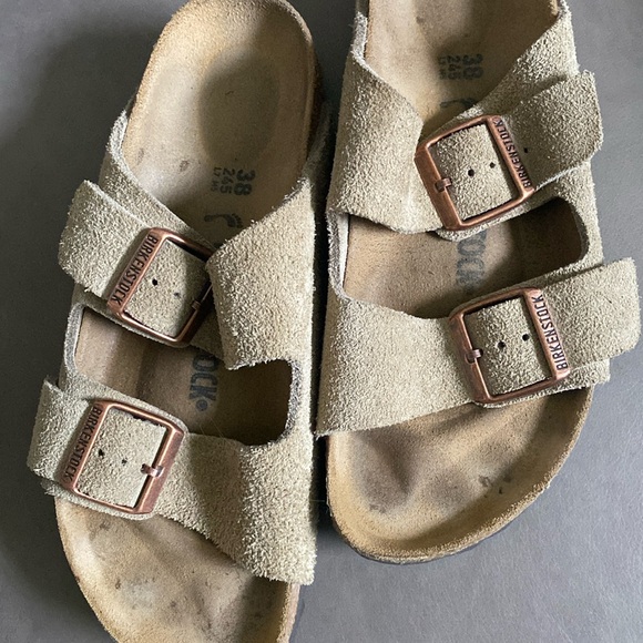 Birkenstock Shoes - Birkenstock Brown Suede Sandals